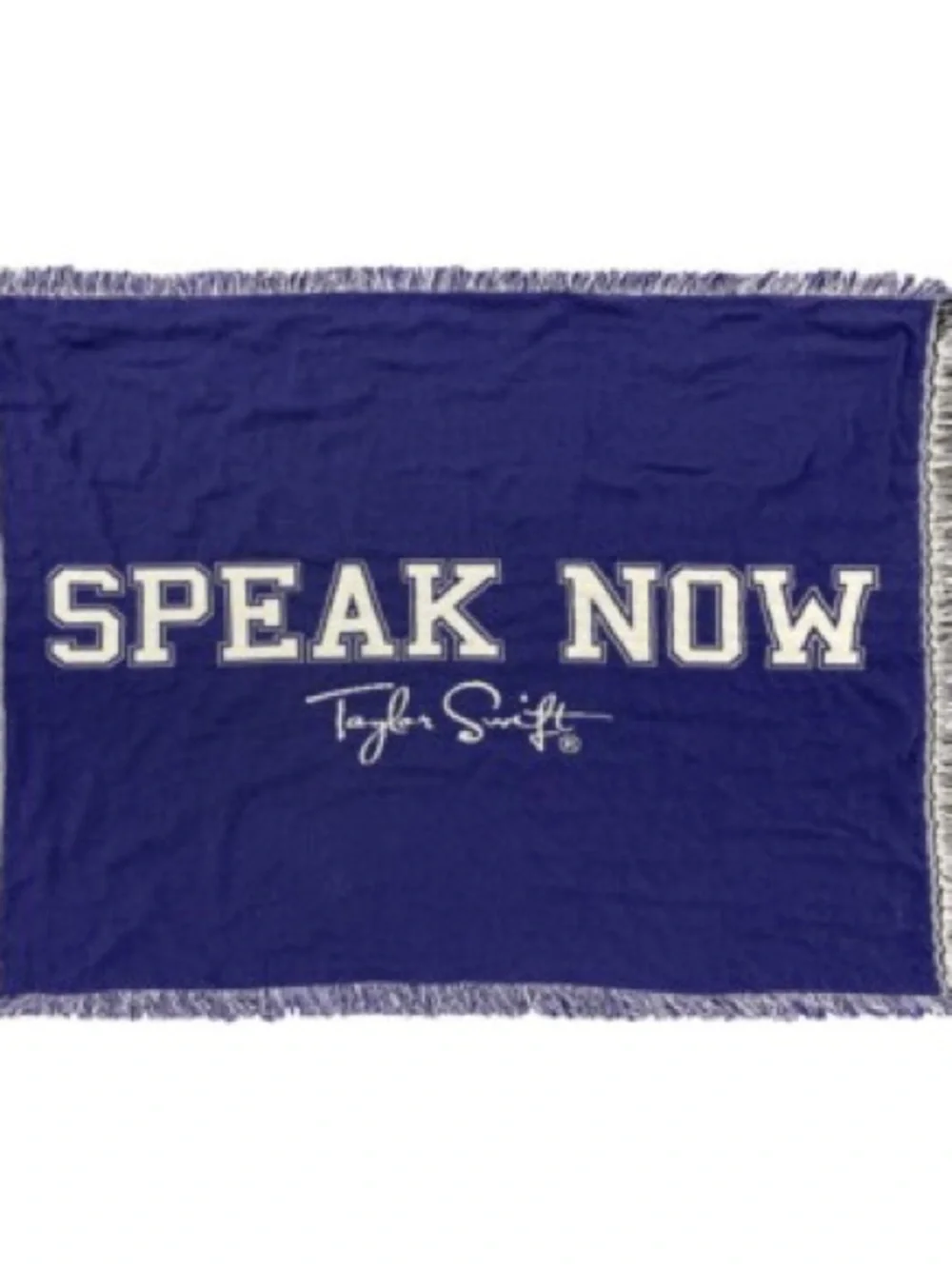 Taylor Swift Speak Now Woven Throw - Purple & White